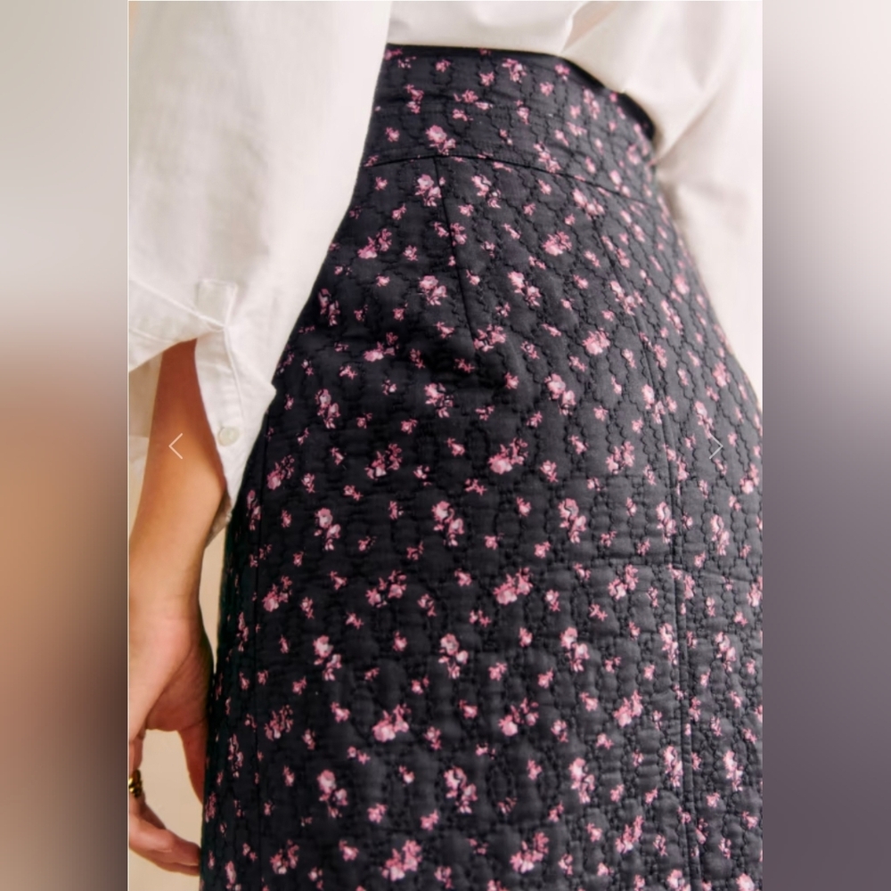 Sézane Taylia  Quilt Midi Skirt - Picture 4 of 11